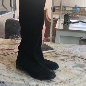 Black calf rise boot